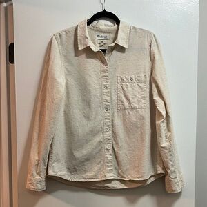 Madewell Light Tan Button-Up Shirt